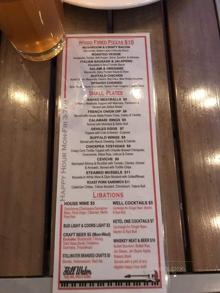 StillWater Spirits & Sounds - Dana Point, CA menu_pic