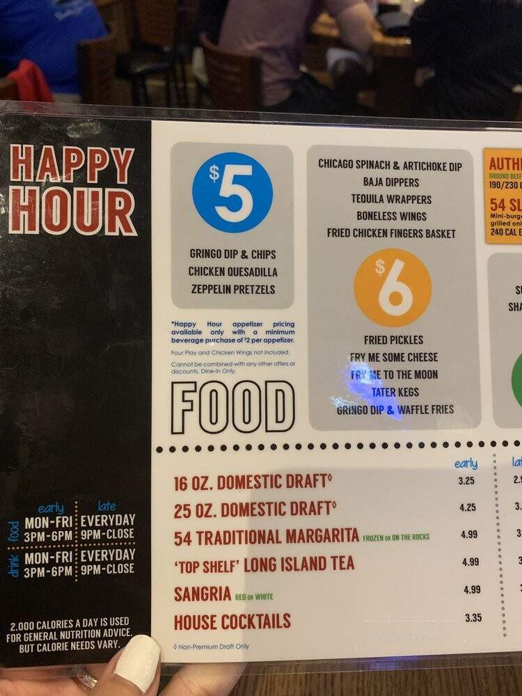 54th Street Grill & Bar - Olathe, KS menu_pic
