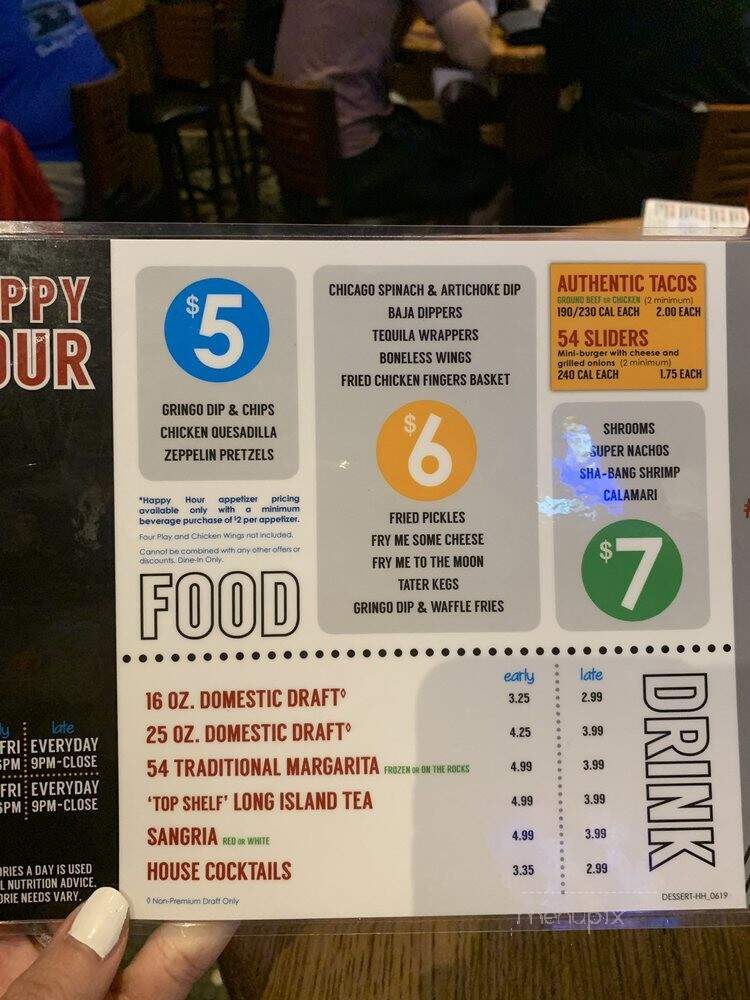 54th Street Grill & Bar - Olathe, KS menu_pic