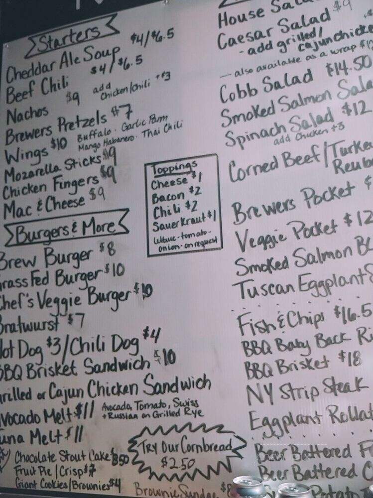 Barrington Brewery & Restaurant - Great Barrington, MA menu_pic
