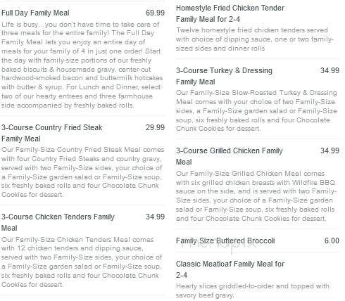 Bob Evans Restaurant - Jackson, OH menu_pic