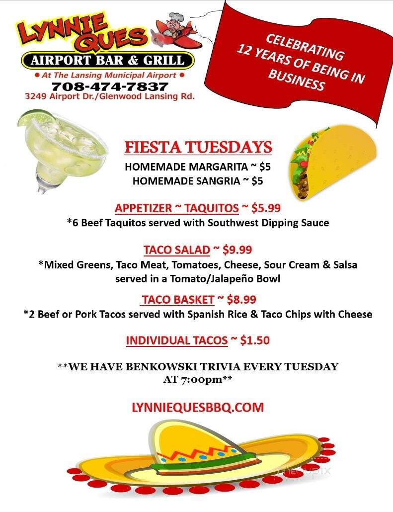 Lynnie Q's BBQ - Lansing, IL menu_pic