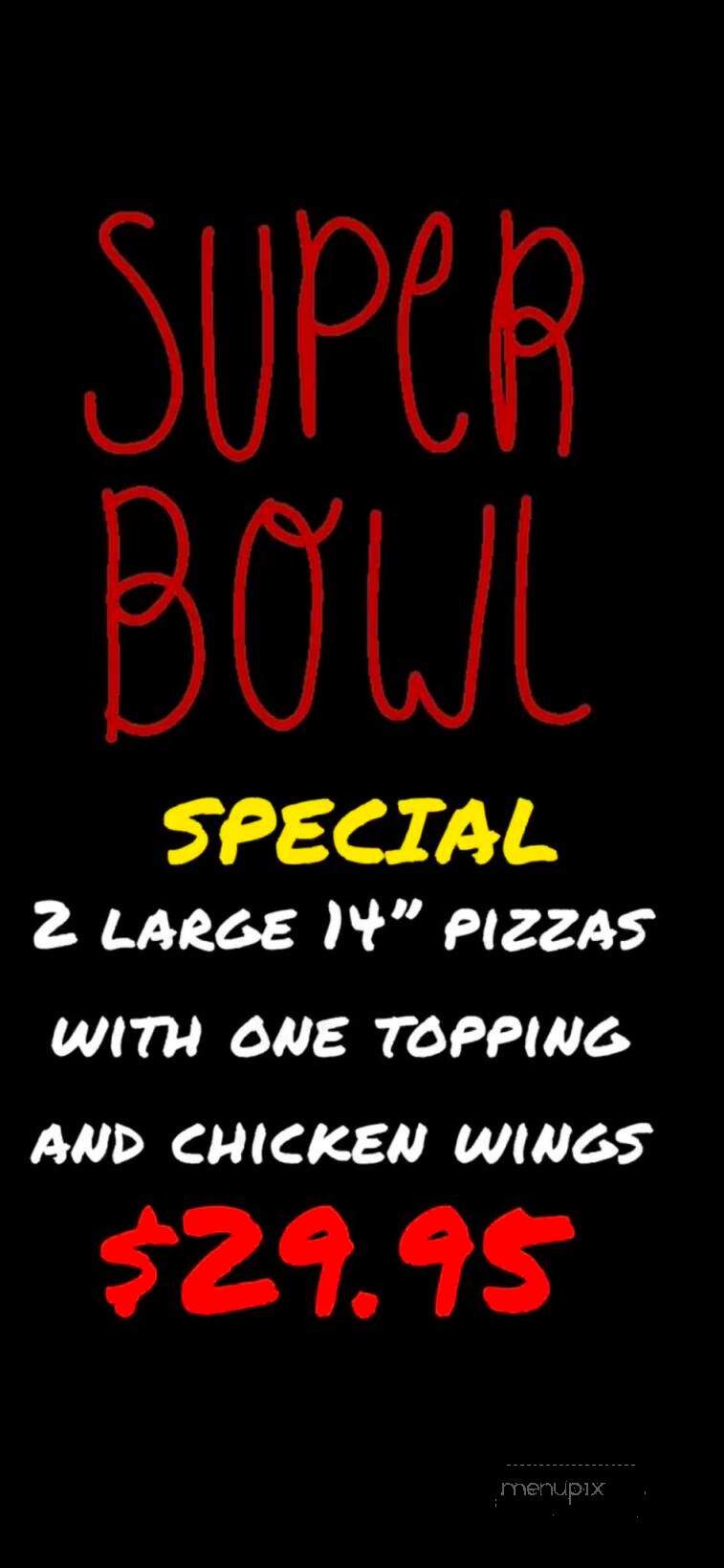 Moscato's Pizza & Italian Bakery - Belvidere, IL menu_pic