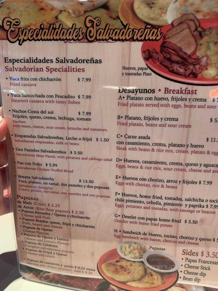 Costa El Sol - Omaha, NE menu_pic