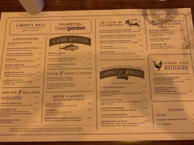 Liberty Bell Gastropub - Bensalem, PA menu_pic