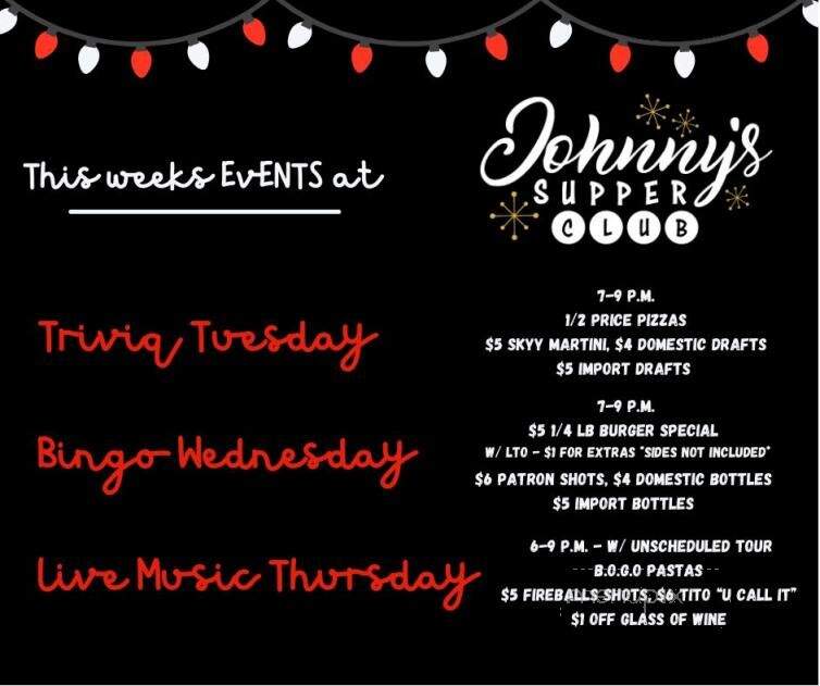 Johnny's Supper Club - Elgin, IL menu_pic