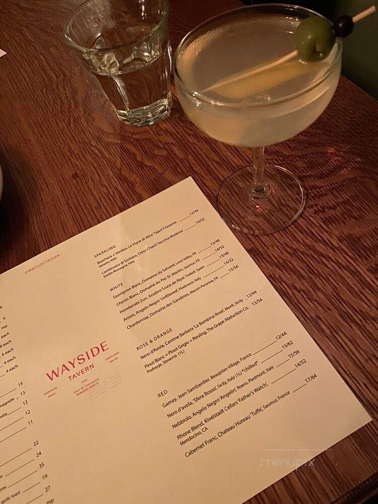 Wayside Tavern - Portland, ME menu_pic