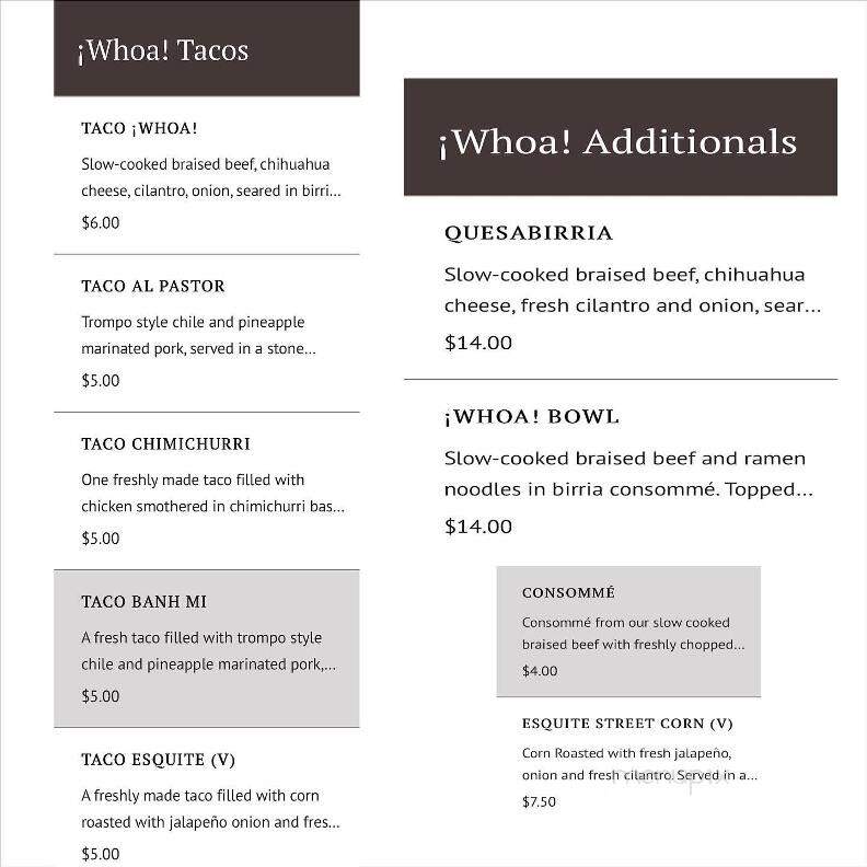Bearded Lamb Brewing - Plymouth, MI menu_pic