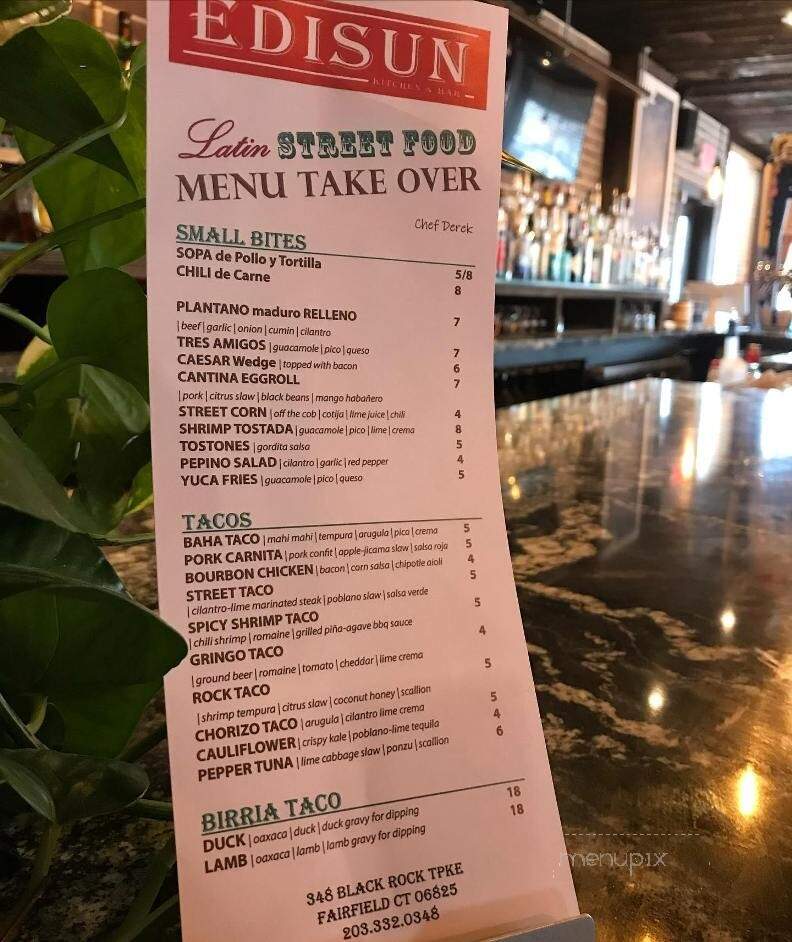 Latina Cantina - Fairfield, CT menu_pic