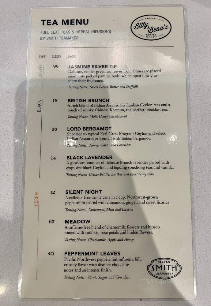 Bitty & Beau's Coffee - Jacksonville, FL menu_pic