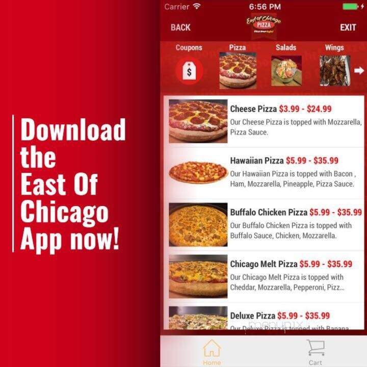 East Of Chicago - Sugarcreek, OH menu_pic