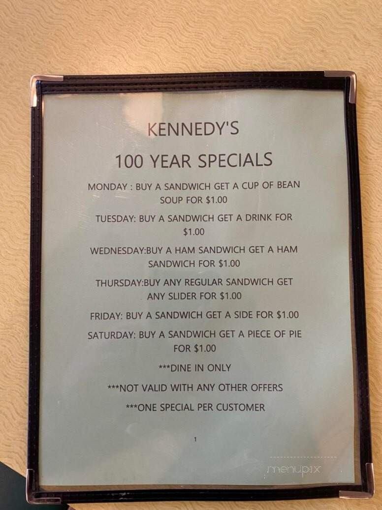 Kennedy Barbecue - Canton, OH menu_pic
