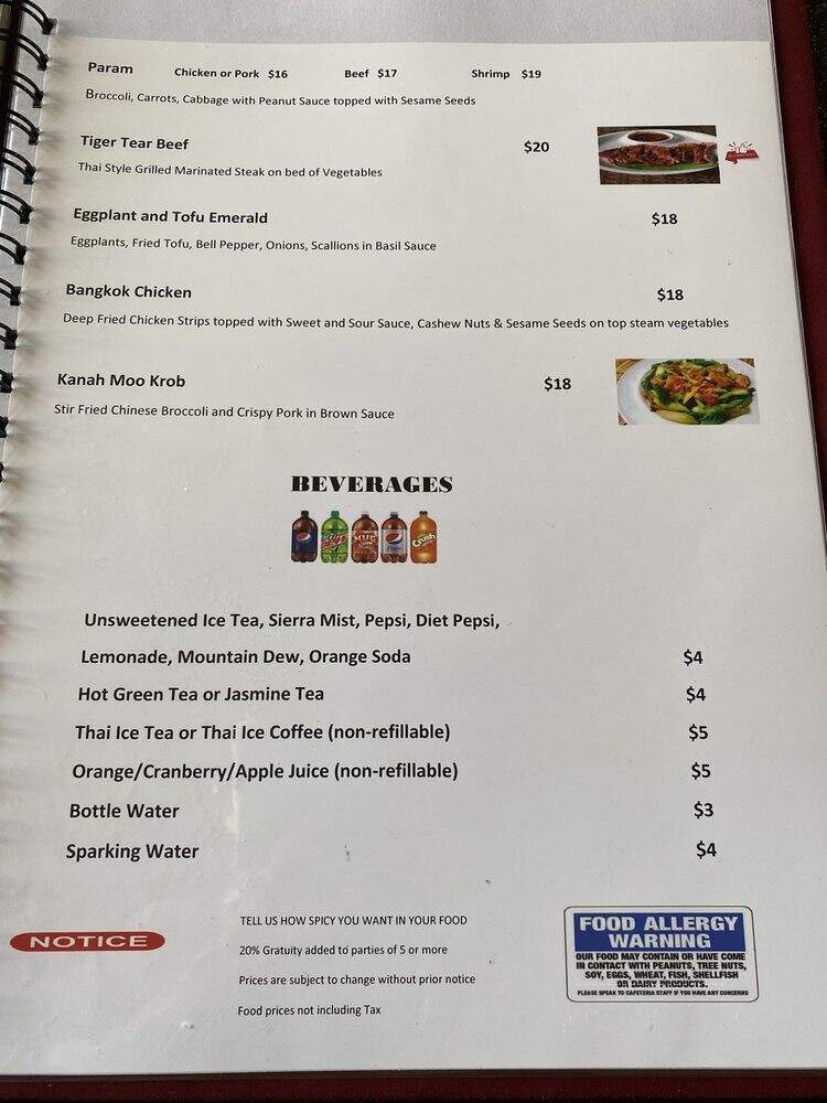 Thai Thani - Celebration, FL menu_pic