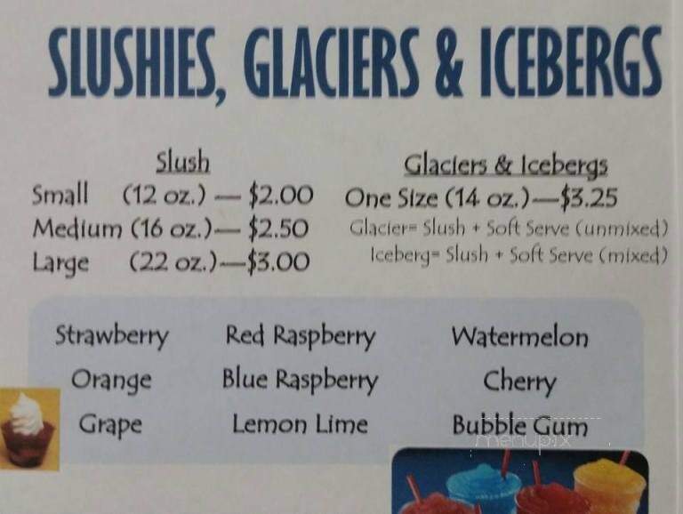 Lake Side Swirl - Fremont, MI menu_pic