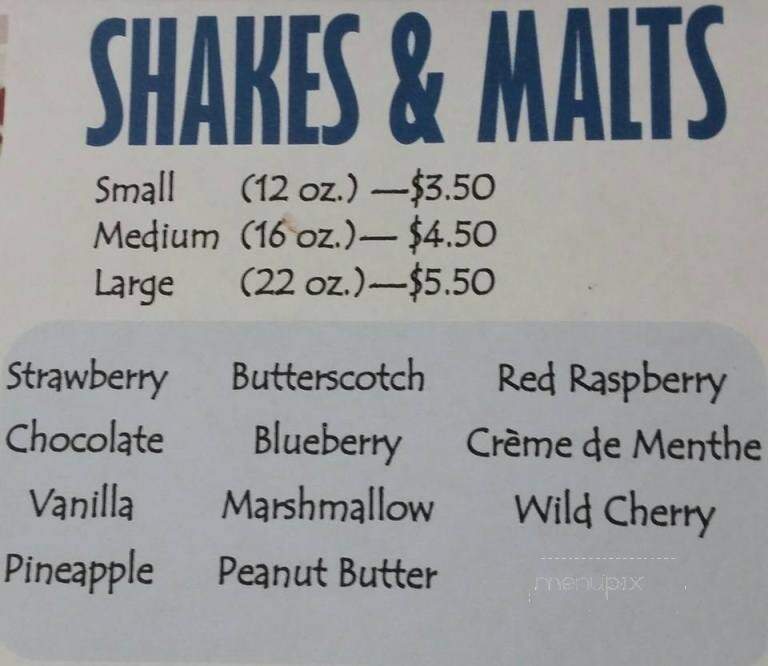 Lake Side Swirl - Fremont, MI menu_pic