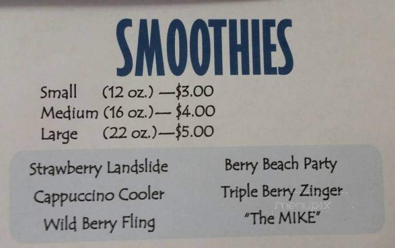 Lake Side Swirl - Fremont, MI menu_pic