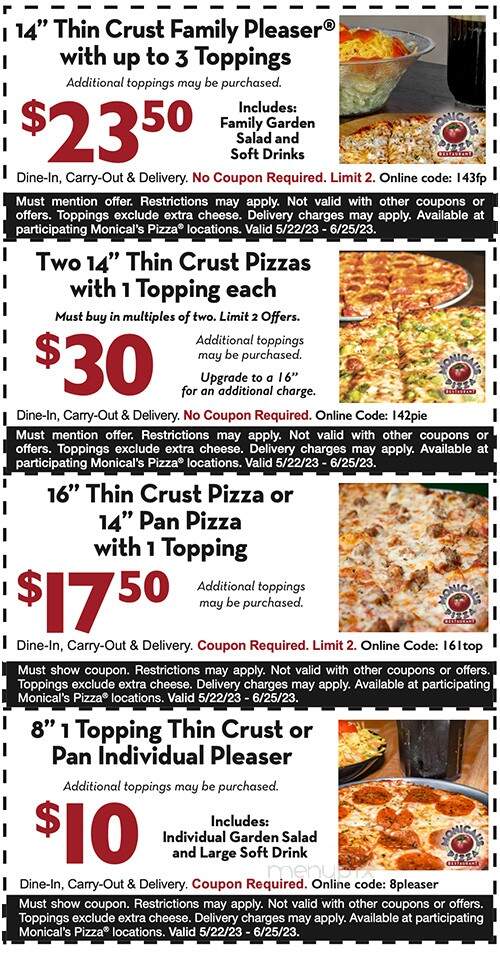 Monical's Pizza - Pekin, IL menu_pic