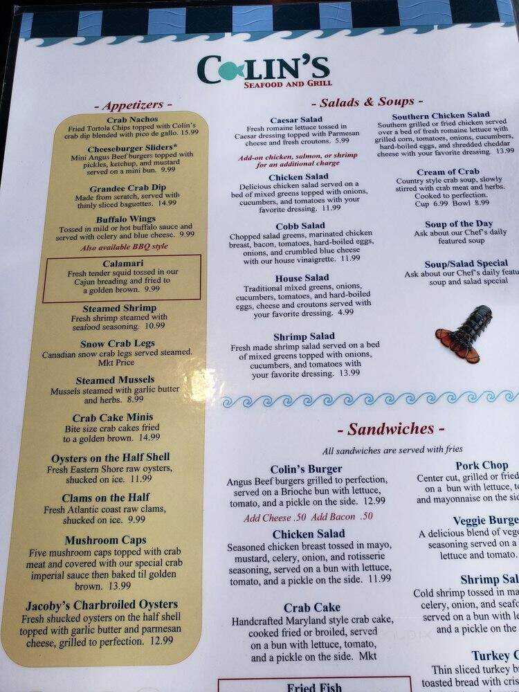 Colin's Seafood and Grill - Baltimore, MD