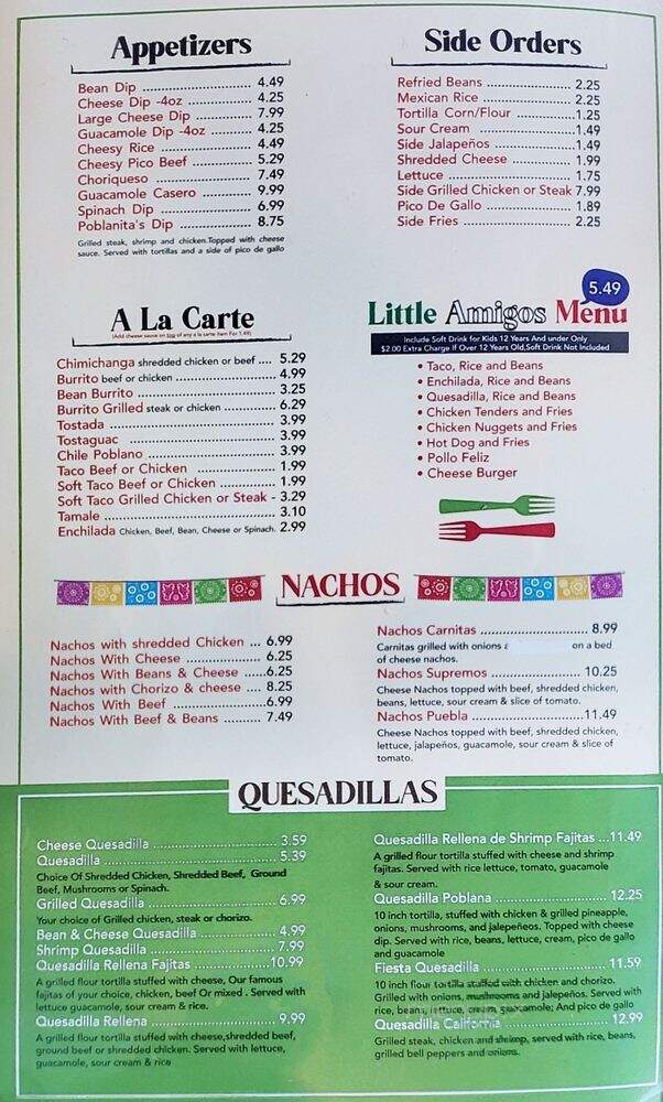 La Poblanita Mexican Bar & Grill - Fayetteville, TN