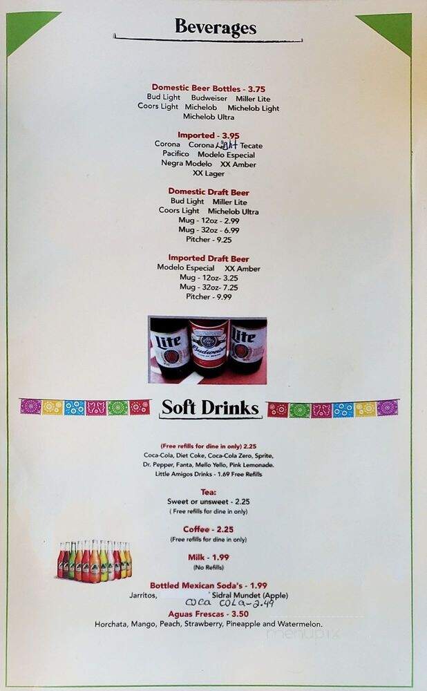 La Poblanita Mexican Bar & Grill - Fayetteville, TN menu_pic
