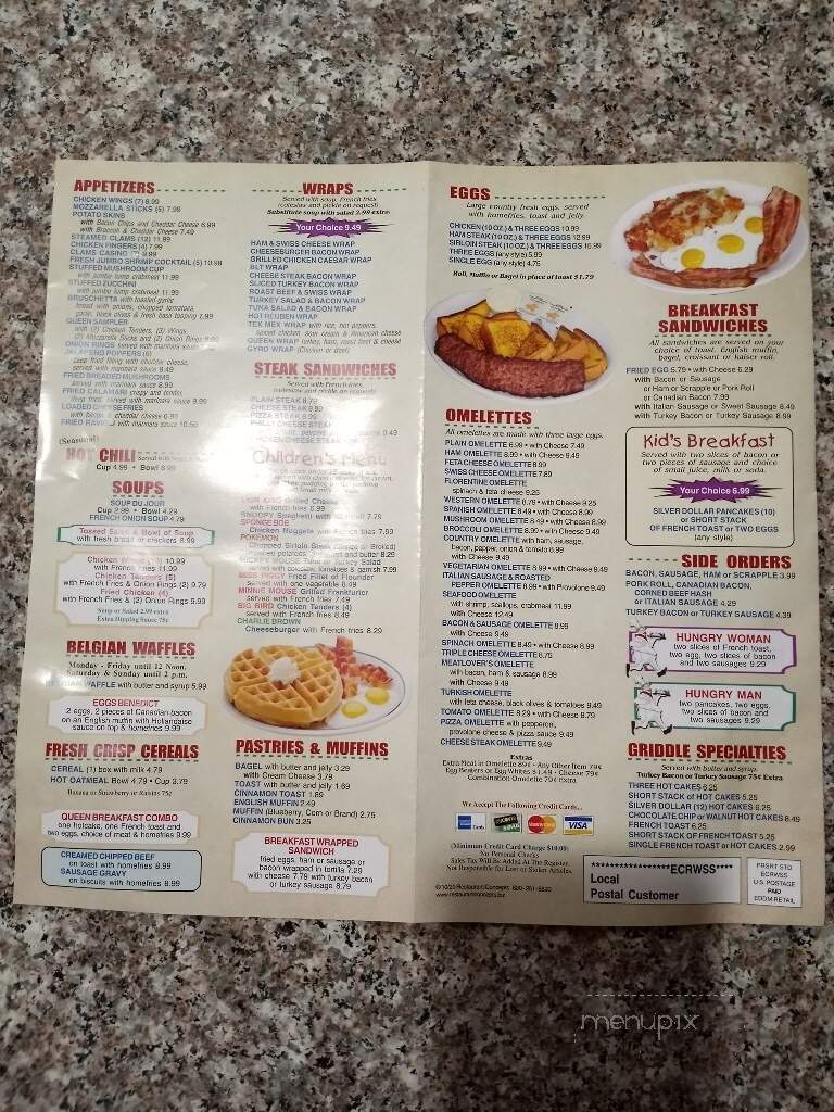Queen Restaurant II - Vineland, NJ menu_pic