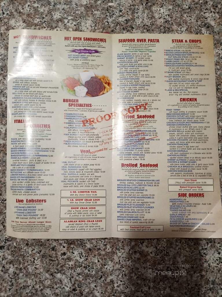 Queen Restaurant II - Vineland, NJ menu_pic
