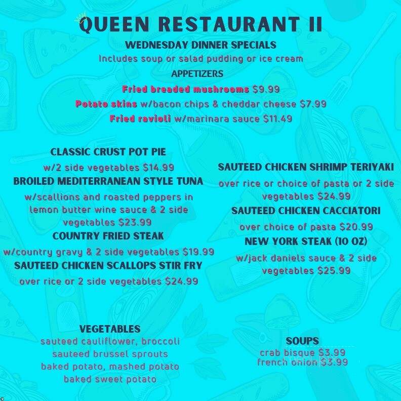 Queen Restaurant II - Vineland, NJ menu_pic