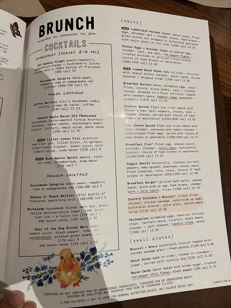 Lazy Dog Restaurant - Dunwoody, GA menu_pic