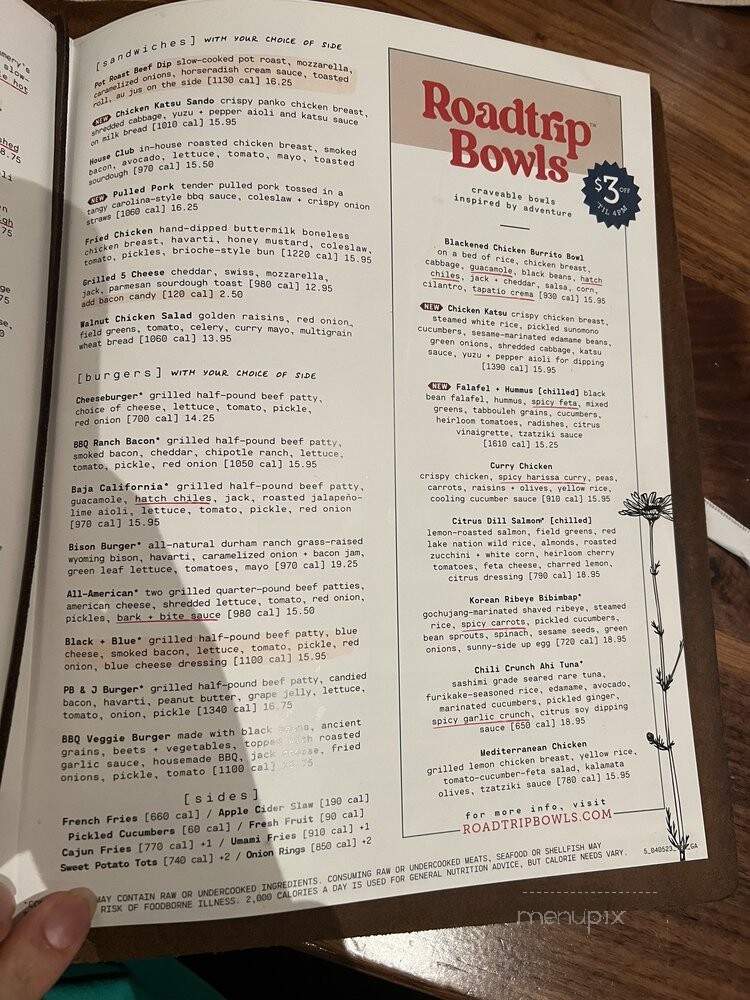 Lazy Dog Restaurant - Dunwoody, GA menu_pic