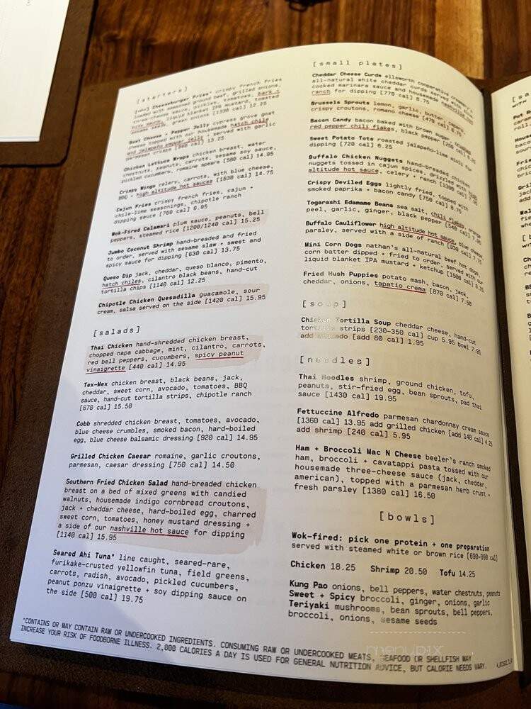 Lazy Dog Restaurant - Dunwoody, GA menu_pic
