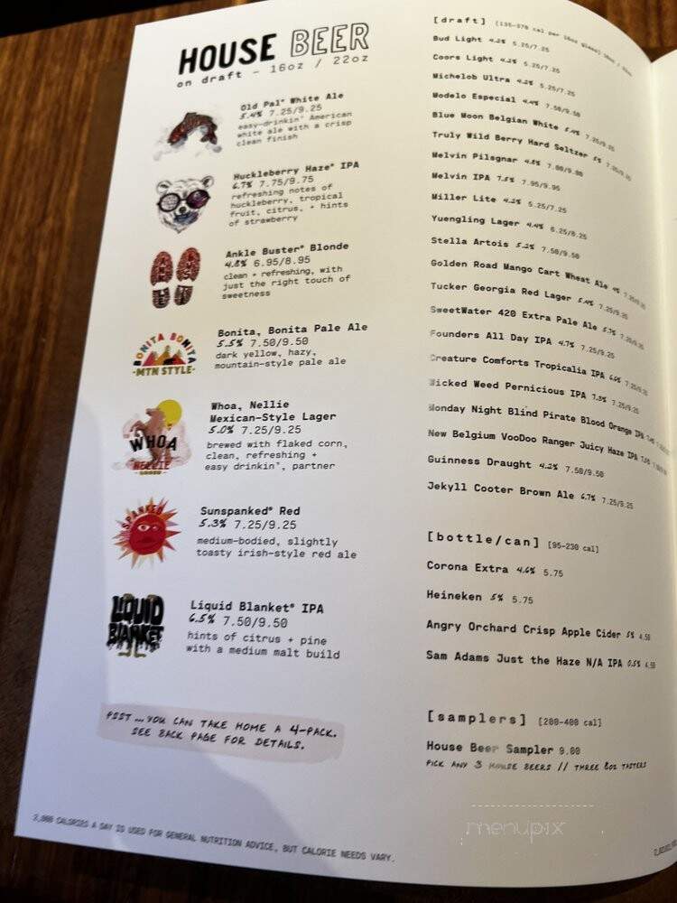 Lazy Dog Restaurant - Dunwoody, GA menu_pic