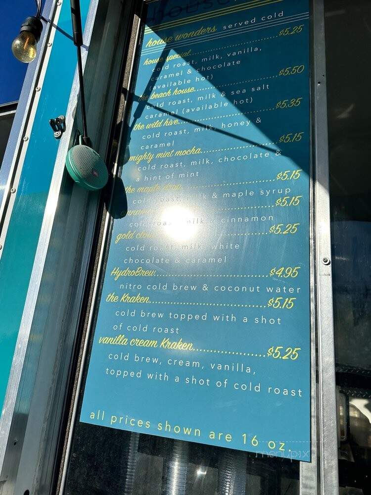 Hillhouse Coffee - Tucson, AZ menu_pic