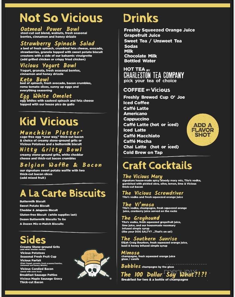 Vicious Biscuit - Boone, NC menu_pic