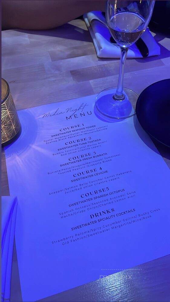 Sweetwater Oyster Bar - Cedar Park, TX menu_pic