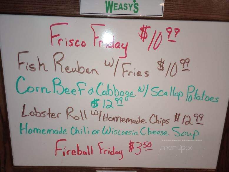 Weasy's Lounge and Grille - Spencer, IA