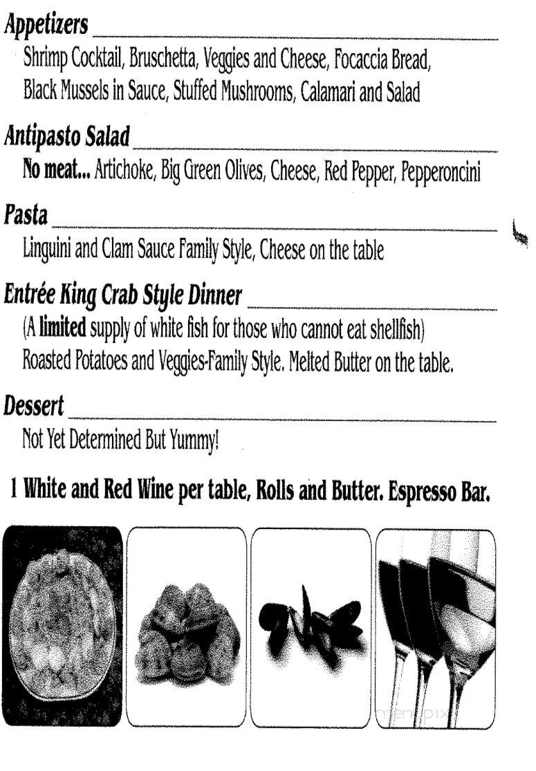Casa Italiana - Los Angeles, CA menu_pic