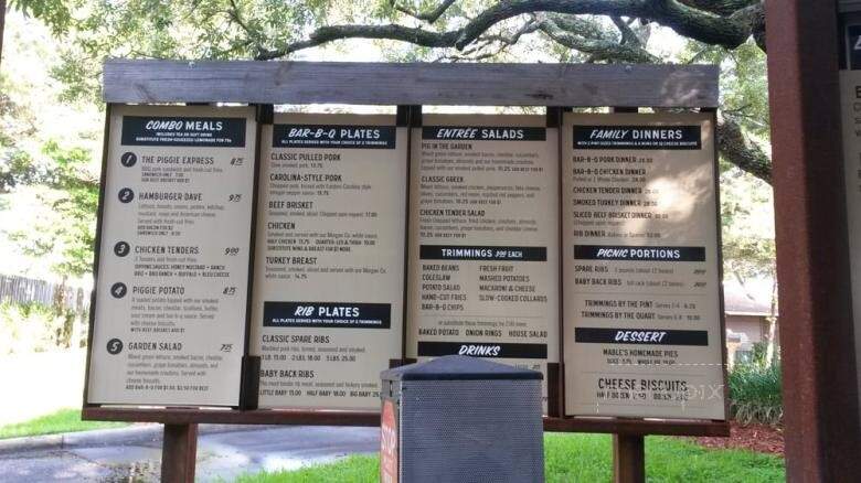 Jim'n Nick's Bar-B-Q - Niceville, FL menu_pic