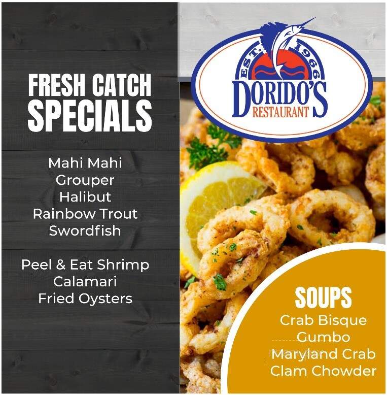 Dorido's Restaurant - Pittsburgh, PA menu_pic