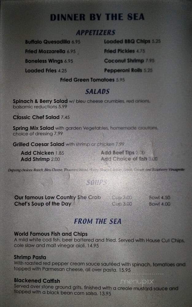 Uncle John's Restaurant - Myrtle Beach, SC menu_pic