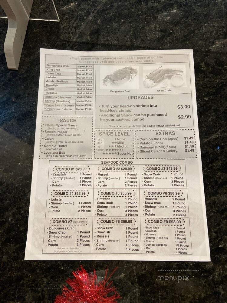 Boiling Crawfish - Kent, WA menu_pic