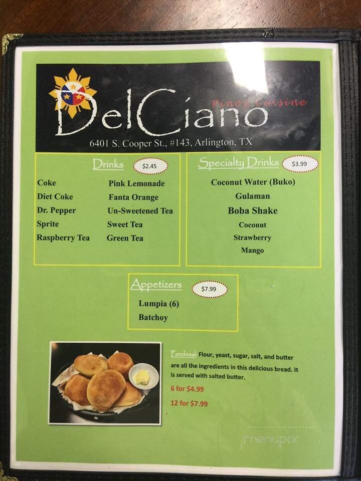 DelCiano Pinoy Cuisine - Arlington, TX