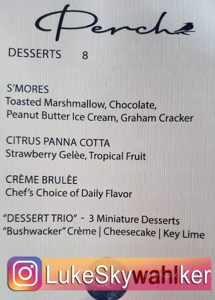 Perch - Gulf Shores, AL menu_pic