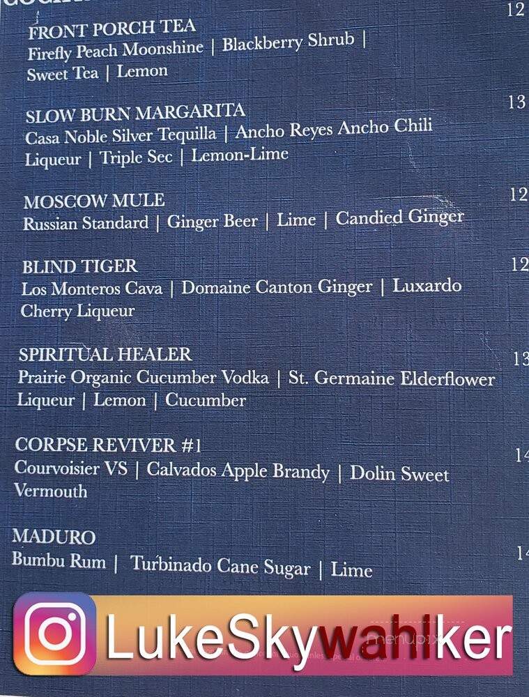 Perch - Gulf Shores, AL menu_pic