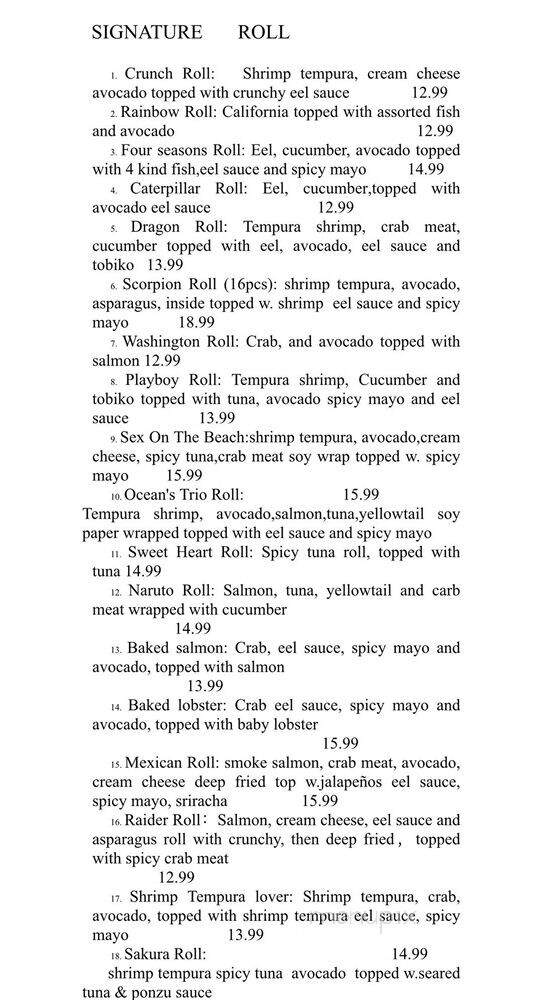 Bella & Yang - Yucaipa, CA menu_pic