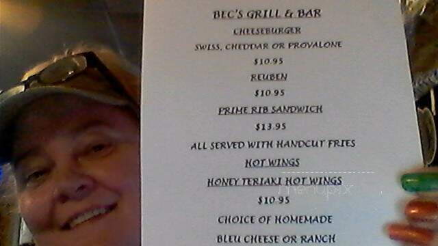 Bec's Grill & Bar - Sevierville, TN menu_pic