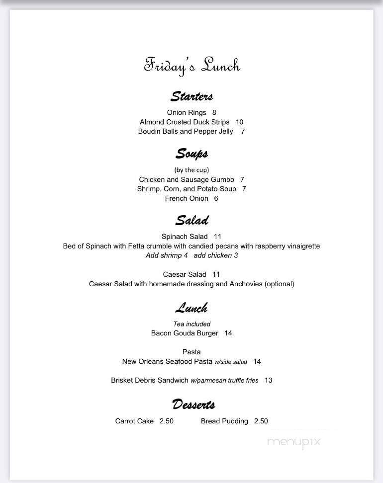 Le Soul - Hazlehurst, MS menu_pic