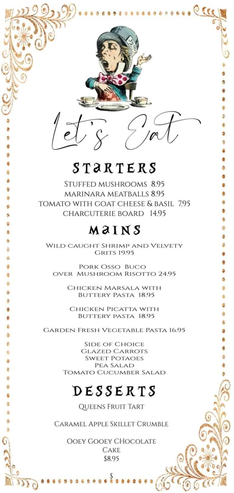 The Hatter Cafe - Mentone, AL menu_pic