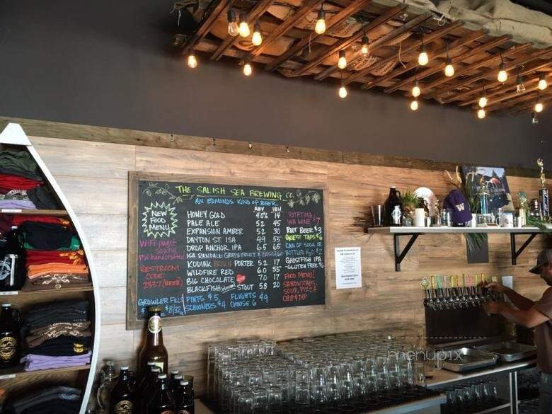 Salish Sea Brewing Company - Edmonds, WA menu_pic