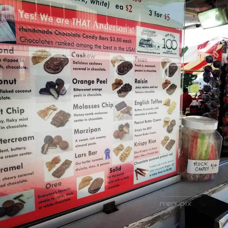 Anderson's Candy Shop - Richmond, IL menu_pic