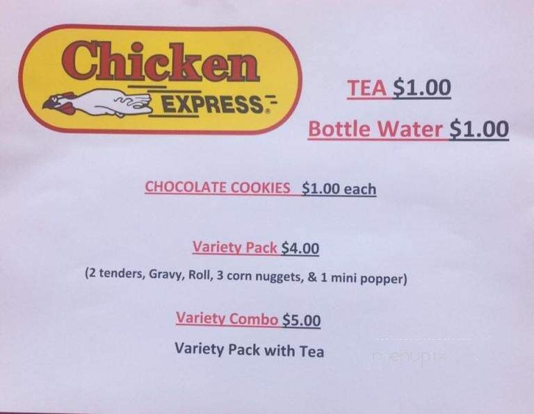 Chicken Express - Sanger, TX menu_pic
